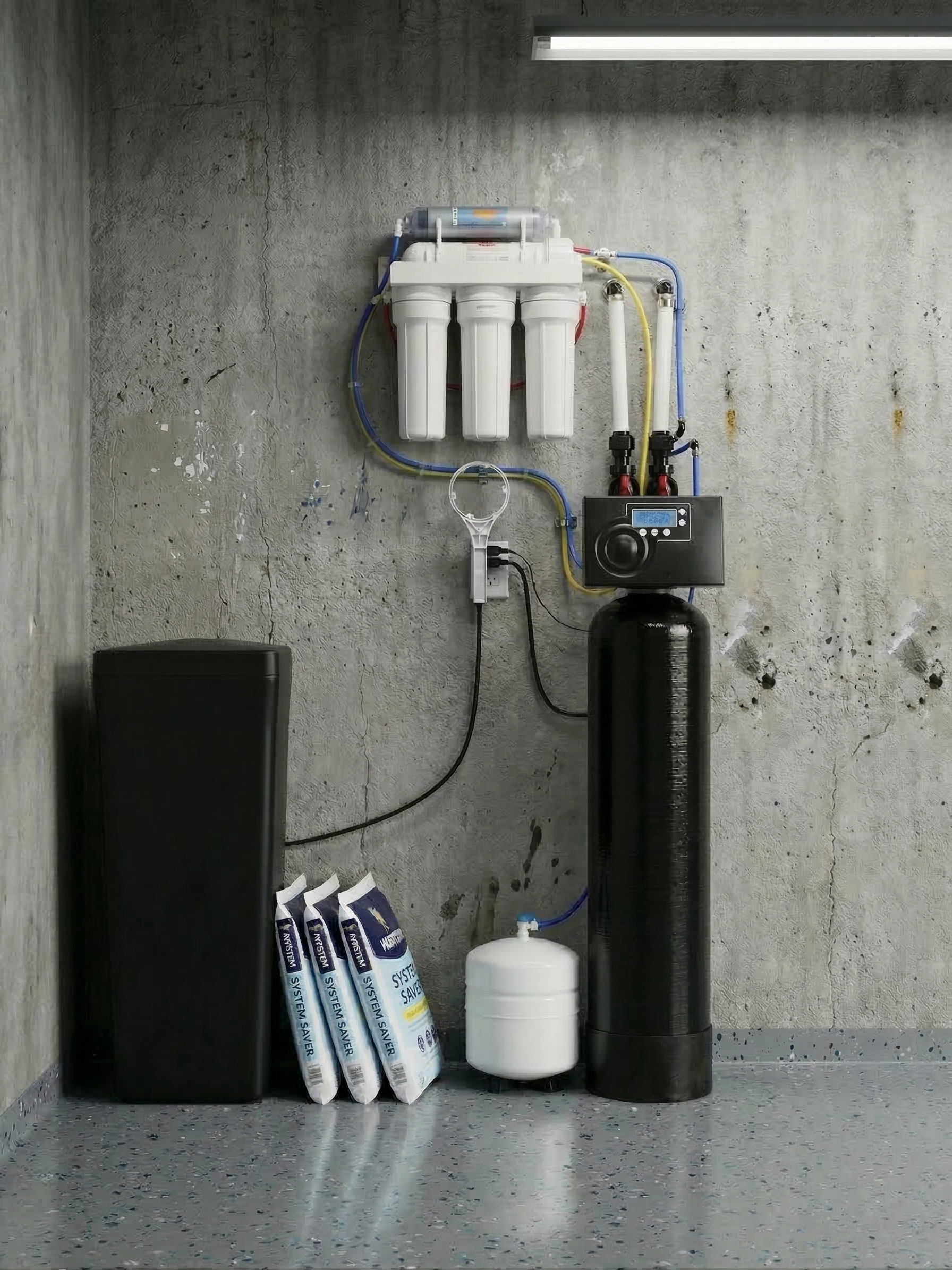 NuGen reverse osmosis and water softener system installation by Water Softeners Plus